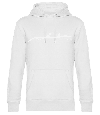 'Alfa Romeo 8C Spider' Silhouette - Sweat à capuche standard homme - Blanc - Devant