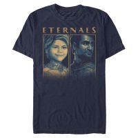 Marvel - Eternals - Duo Eternal Group - Hombres Camiseta - Marino - delante