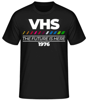 VHS The Future Is Here - Pánske basic tričko - Čierna - Predné