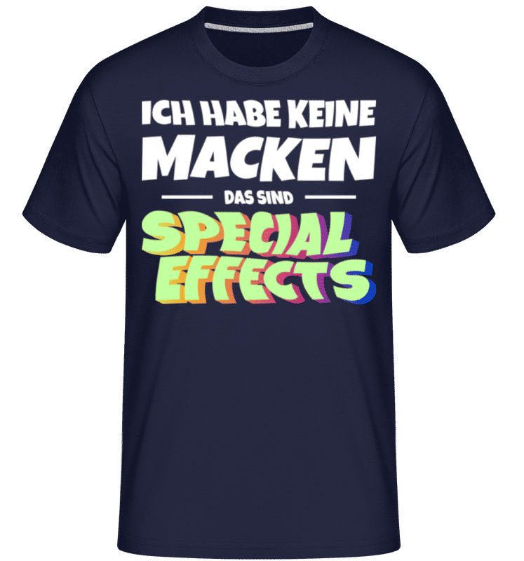 Vorschau: Ich Habe Keine Macken - Shirtinator Männer T-Shirt - Marine - Vorne