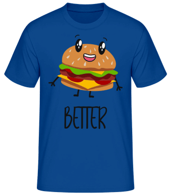 Better Together Burger - Camiseta básica para hombre - Azul real - delante