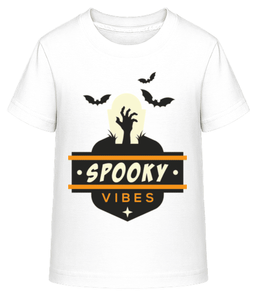 Aperçu: Spooky Vibes - T-shirt shirtinator Enfant - Blanc - Devant