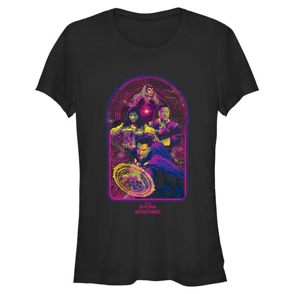 Aperçu: Marvel - Doctor Strange - Photo de groupe Magic Pop - Femme T-shirt - Noir - Devant