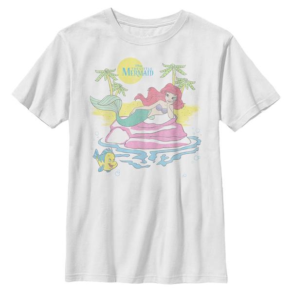 Disney - Ariel La Petite Sirène - Malá mořská víla Beachy - Enfant T-shirt - Blanc - Devant