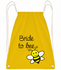 Bride To Bee - Drawstring Backpack - Yellow - Vorn