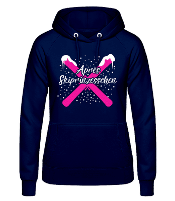 Après Skiprinzesschen - Frauen Hoodie - Marine - Vorne