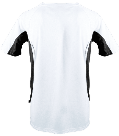 Männer Trikot - Weiß / Schwarz - Hinten