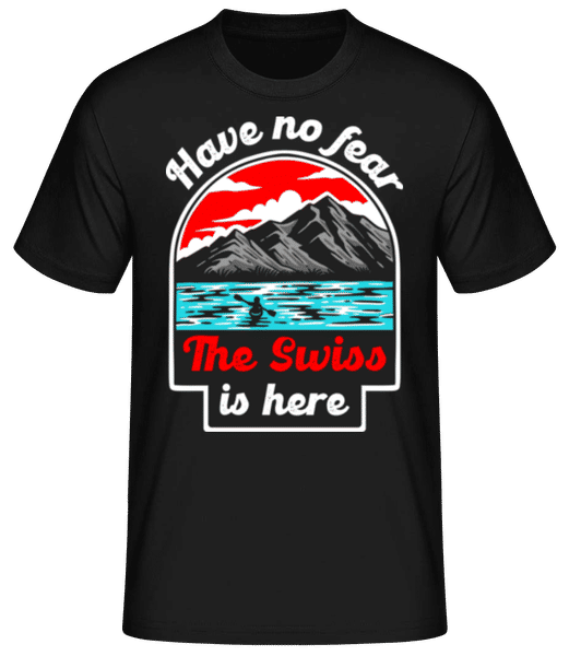 Aperçu: The Swiss Is Here - T-shirt standard Homme - Noir - Devant