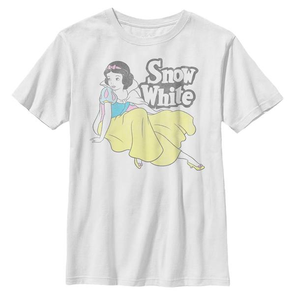 Aperçu: Disney - Blanche-Neige et les Sept Nains - Snow White Grungey Snow - Enfant T-shirt - Blanc - Devant