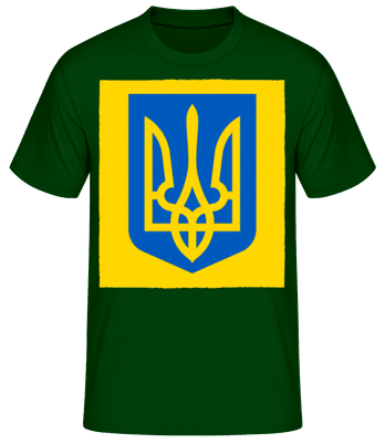 Ukraine Coat Of Arms - Men's Basic T-Shirt - Bottle green - Front