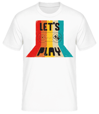 Lets Play - Männer Basic T-Shirt - Weiß - Vorne