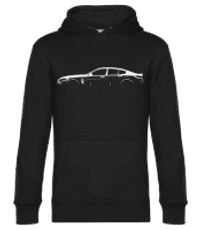 'BMW M8 Gran Coupe' Silhouette - Men’s Standard Hoodie - Black - Front