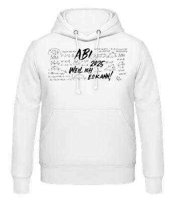 Abi Weil Ich Es Kann - Männer Hoodie - Weiß - Vorne