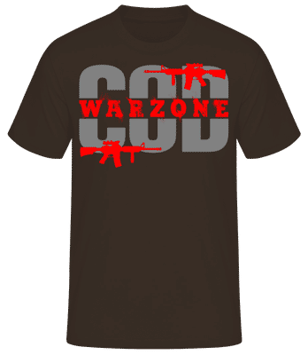 Call Of Duty Warzone - Men's Basic T-Shirt - Brown - Front