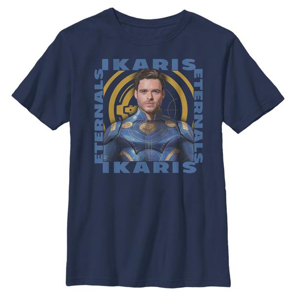 Aperçu: Marvel - Eternals - Ikaris Hero Box - Enfant T-shirt - Bleu marine - Devant