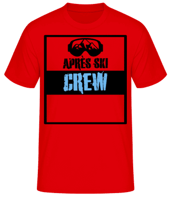 Après Ski Crew - Men's Basic T-Shirt - Red - Front