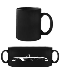 'Chevrolet Corvette C1 1961' Cabrio Silh. · Schwarze Tasse