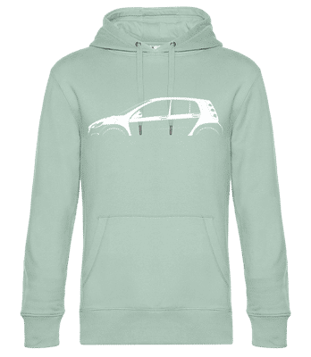 'Smart Forfour (W454)' Silhouette - Pánska štandardná mikina s kapucňou - Mätová zelená - Predné