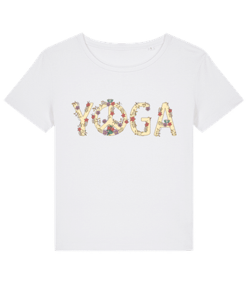 Yoga Peace - Camiseta bio mujer Stanley Stella 2.0 - Blanco - delante