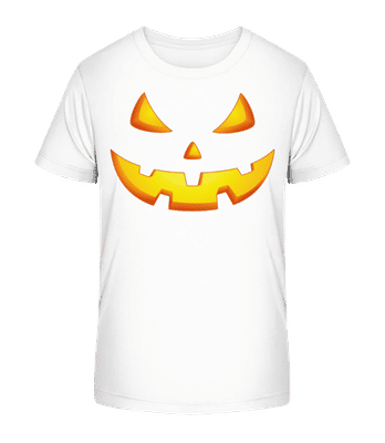Pumpkin Face Evil - Camiseta orgánica para niños Stanley Stella 2.0 - Blanco - delante