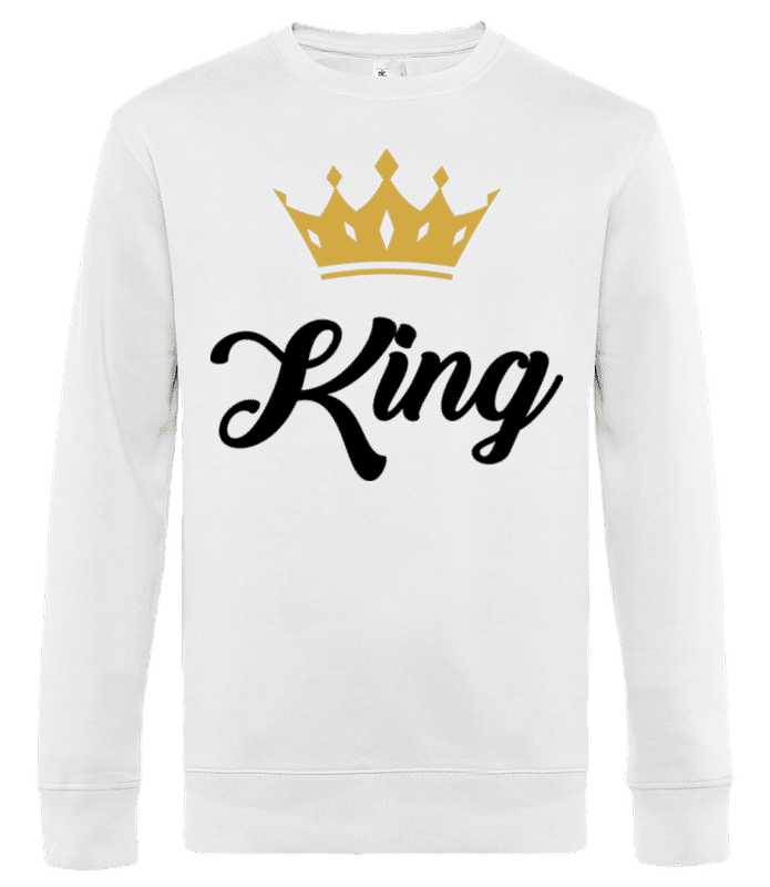 Vorschau: King - Männer Standard Pullover - Weiß - Vorne