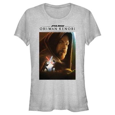 Star Wars - Obi-Wan Kenobi - Obi-Wan Kenobi & Darth Vader Obi Oil Paint - Women's T-Shirt - Heather grey - Front