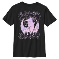 Star Wars - Rose Rebel - Kids T-Shirt - Black - Front