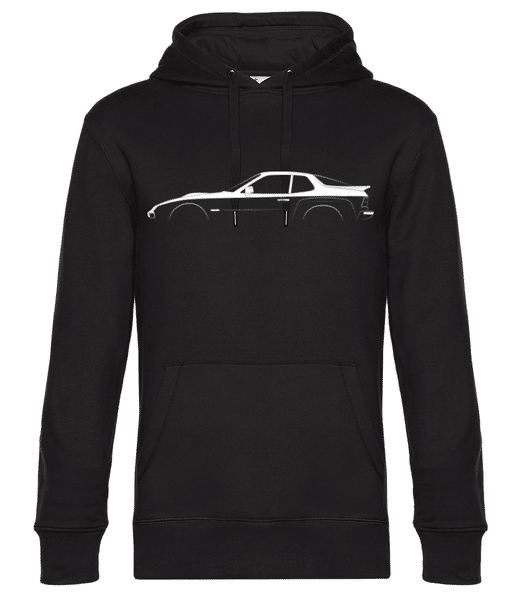 Aperçu: 'Porsche 924 Car.GTS' Silhouette - Sweat à capuche premium Unisexe - Noir - Devant