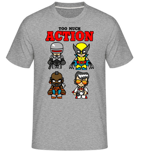 Action -  T-Shirt Shirtinator homme - Gris chiné - Devant