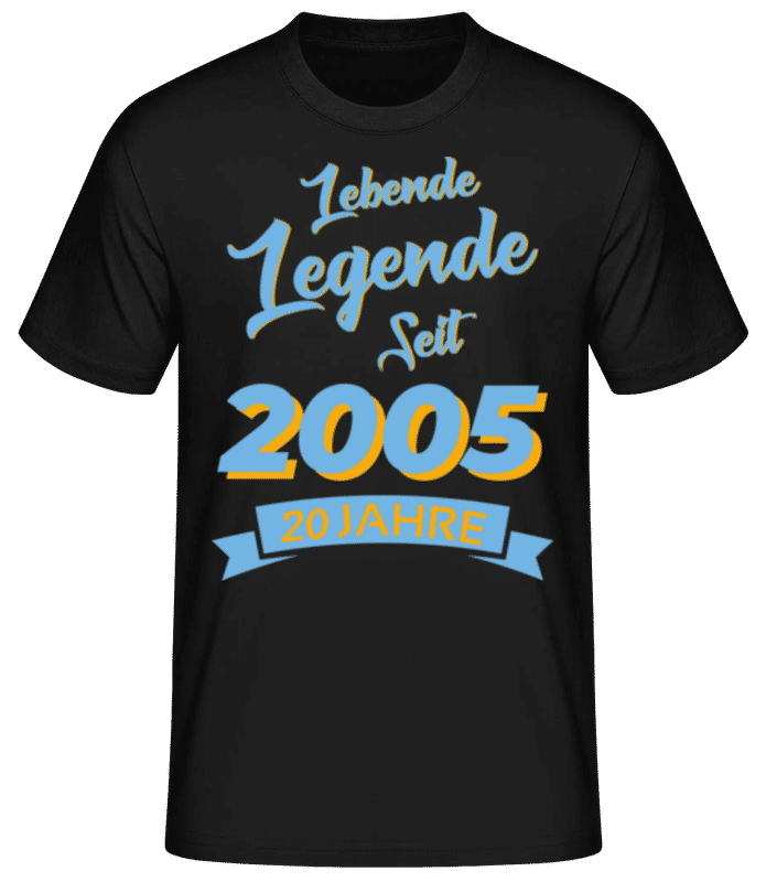 Vorschau: 20 Lebende Legende 2005 - Männer Basic T-Shirt - Schwarz - Vorne