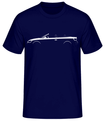'Audi A3 Cabriolet (8V)' Silhouette - T-shirt standard Homme - Bleu marine - Devant