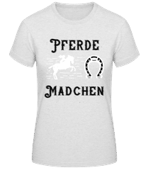 Pferde Mädchen · Frauen Basic T-Shirt