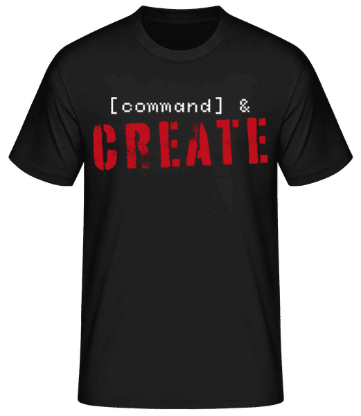 Aperçu: Command&Create - T-shirt standard Homme - Noir - Devant