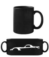 'Dodge Viper ZB I' Silhouette - Tasse Noire - Noir - Devant