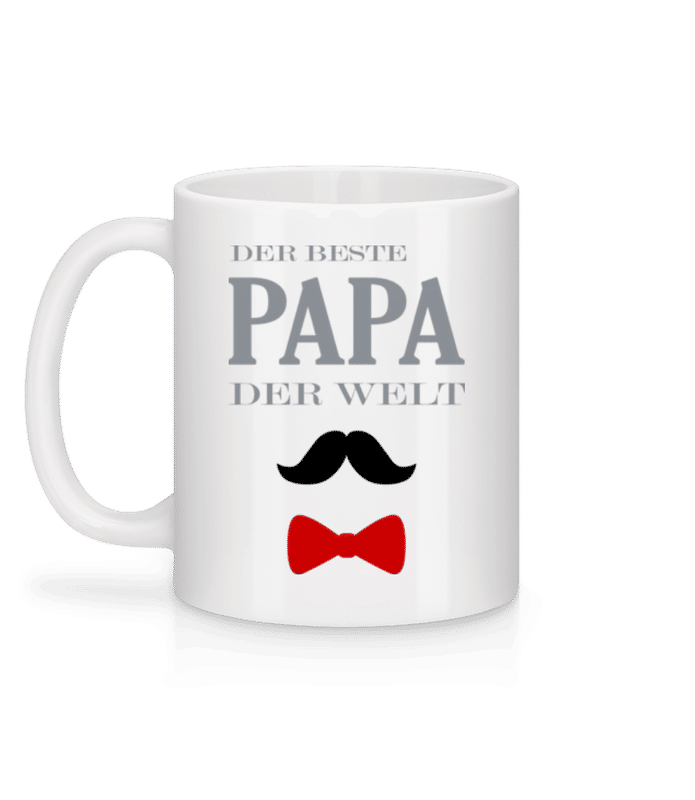 Vorschau: Der Beste Papa Der Welt - Tasse - Weiß - Hinten