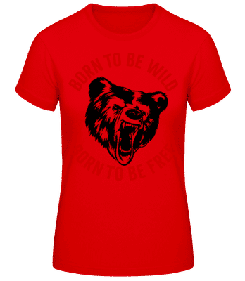 Born To Be Wild Red - Camiseta para mujer B&C - Rojo - delante