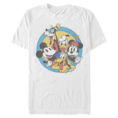 Disney - Mickey Mouse - Skupina Original Buddies - Homme T-shirt - Blanc - Devant