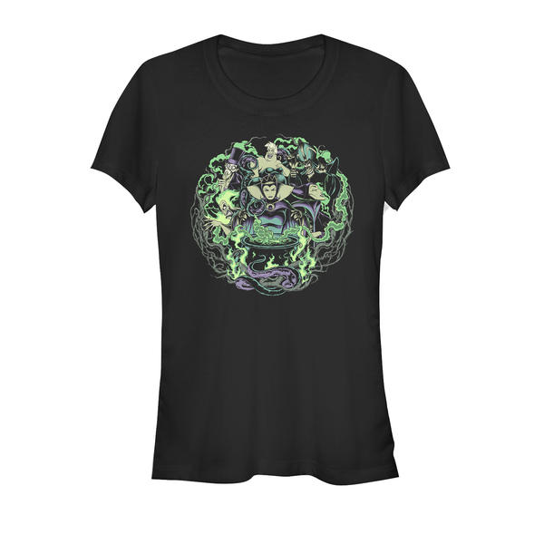 Aperçu: Disney - Les Méchants Disney - Skupina Epitome of Evil - Femme T-shirt - Noir - Devant