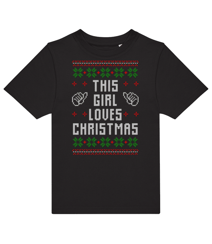 Aperçu: This Girl Loves Christmas - T-shirt homme B&C - Noir - Devant