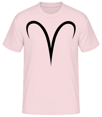 Abstraktné znamenie Barana - Pánske basic tričko - Ružová - Predné