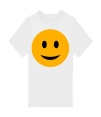 Happy Smiley - T-shirt homme B&C - Blanc - Devant