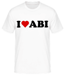 I Love Abi Black · Männer T-Shirt B&C