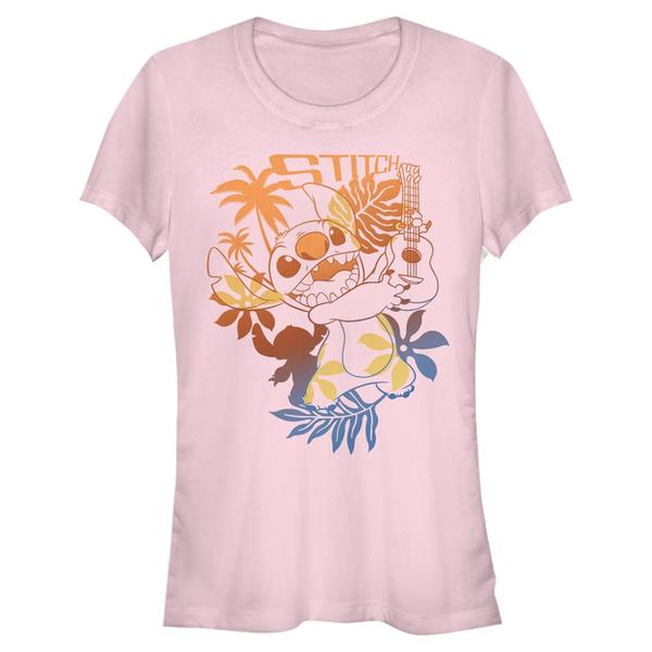 Aperçu: Disney Classics - Lilo & Stitch - Stitch Aloha - Femme T-shirt - Rose - Devant