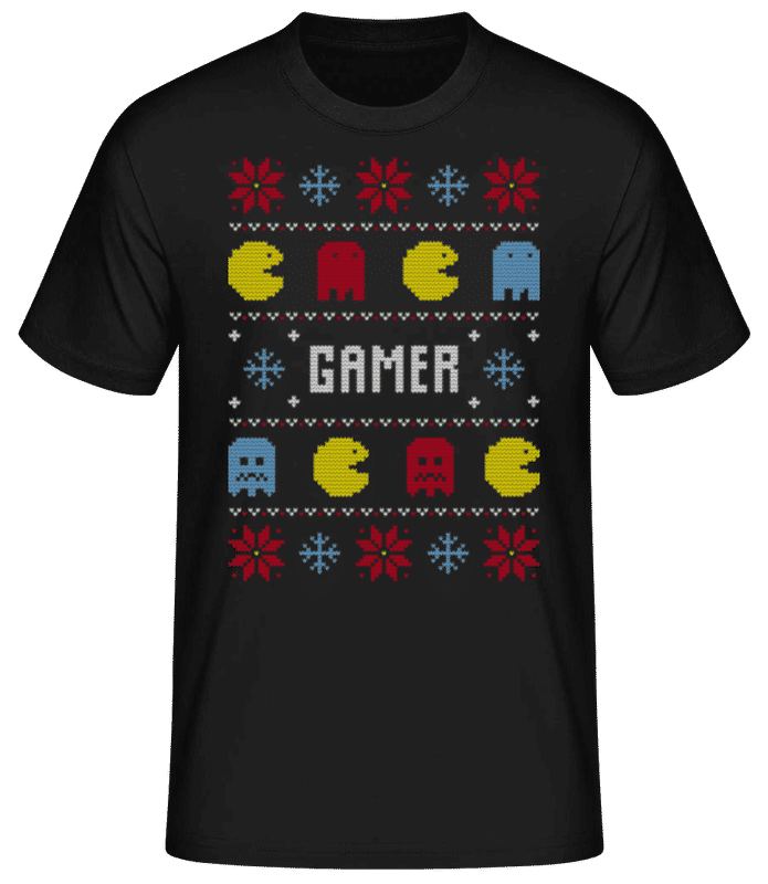 Náhľad: Gamer 1 - Pánske basic tričko - Čierna - Predné