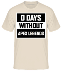 Zero Days Without Apex Legends · Camiseta básica para hombre