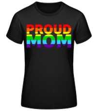 Proud Mom colourful - Women's Basic T-Shirt - Black - Front