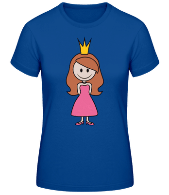 Princesse Comic Rose Vif - T-shirt standard Femme - Bleu royal - Devant