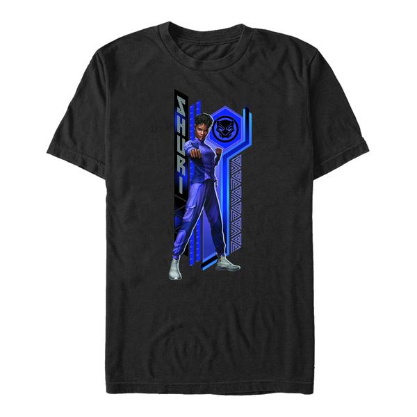 Preview: Marvel - Black Panther Wakanda Forever - Shuri Pattern - Men's T-Shirt - Black - Front