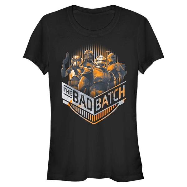 Aperçu: Star Wars - The Bad Batch - Portrait Batch Group Chevron - Femme T-shirt - Noir - Devant