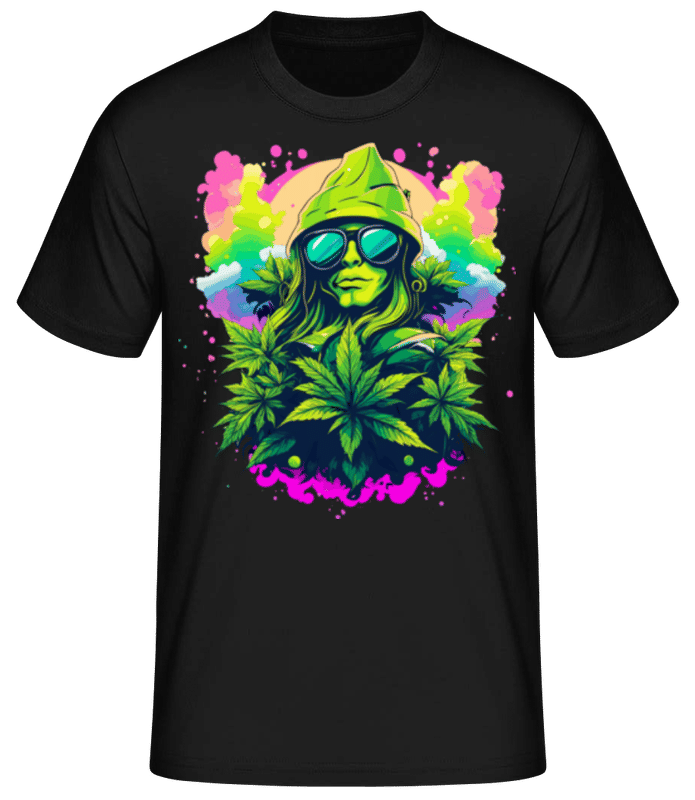 Vorschau: Cannabis Blaze It Baby - Männer Basic T-Shirt - Schwarz - Vorne